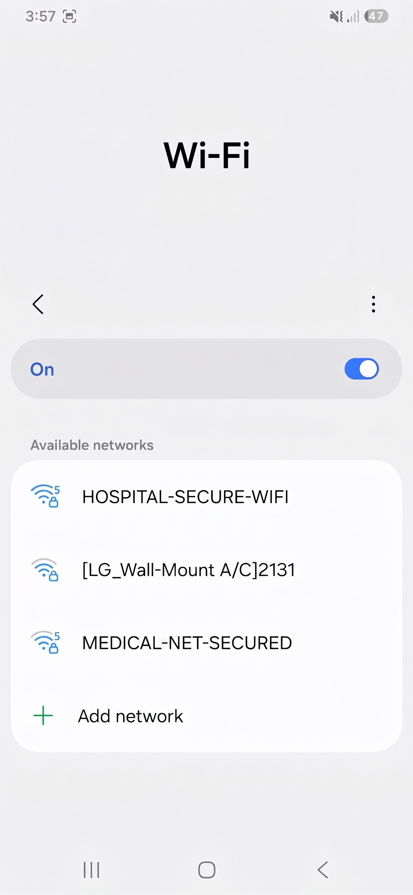Wi-Fi list