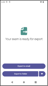 export is ready