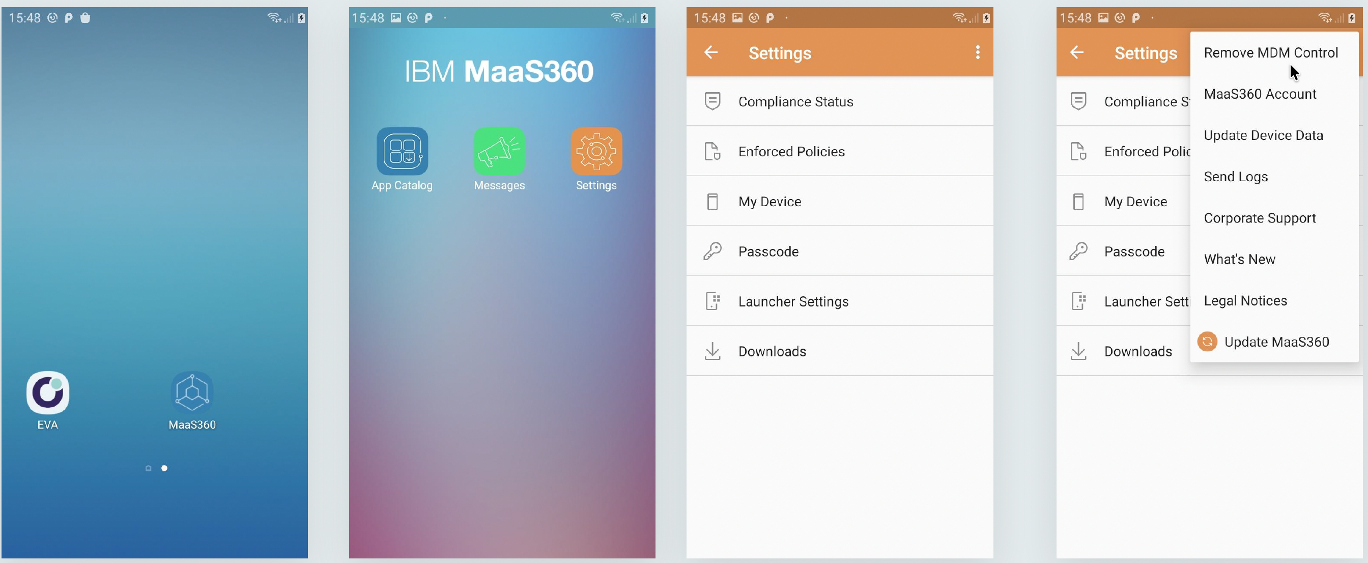EVA Plus - Disconnect EVA Plus from IBM MDM - Enroll to Liger MDM